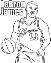 Printable basketball coloring pages