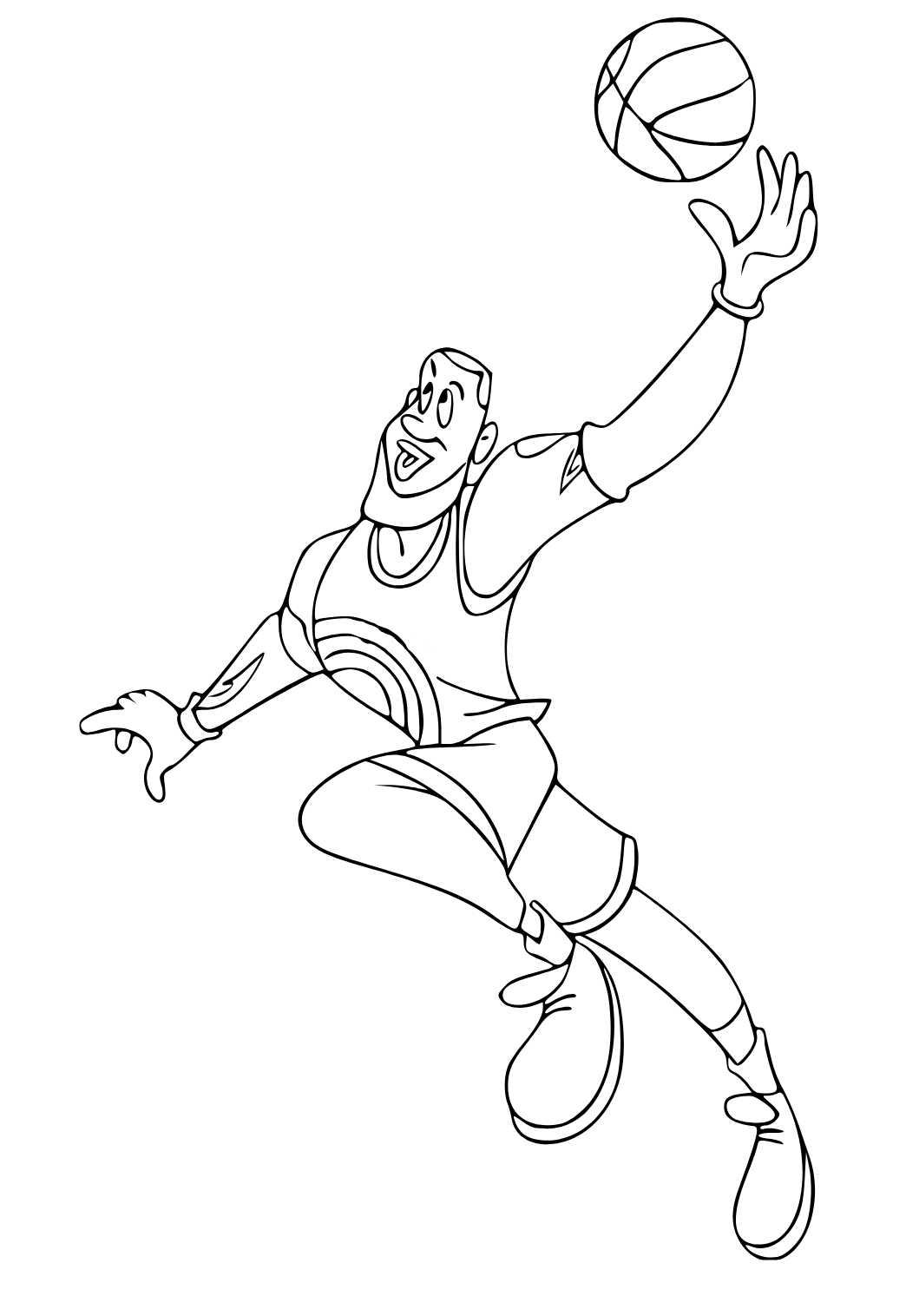 Free printable lebron james jump coloring page for adults and kids