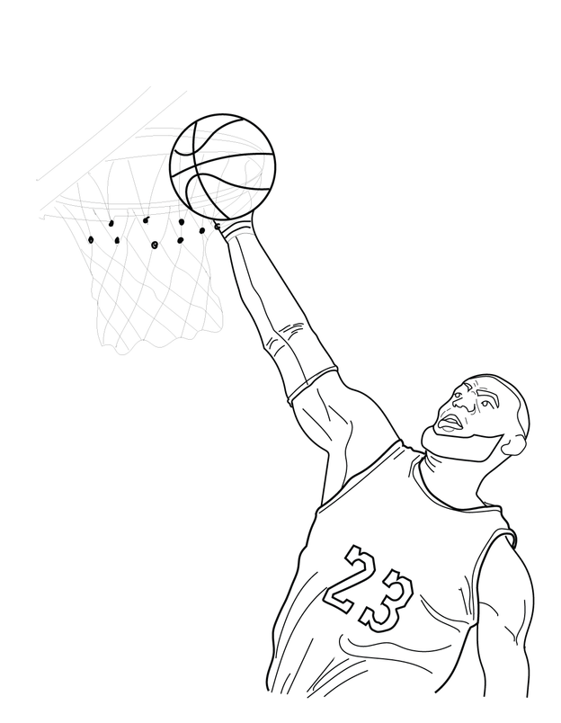 Amazing lebron james coloring pages pdf