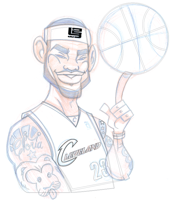 How to illustrate a lebron james cartoon character envato tuts