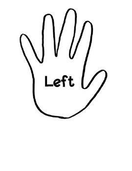 Left and right hand printable tpt