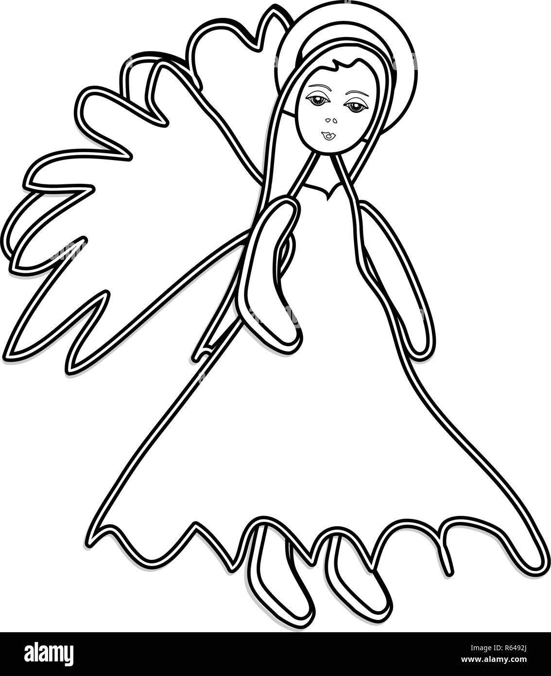 Angel outline hi