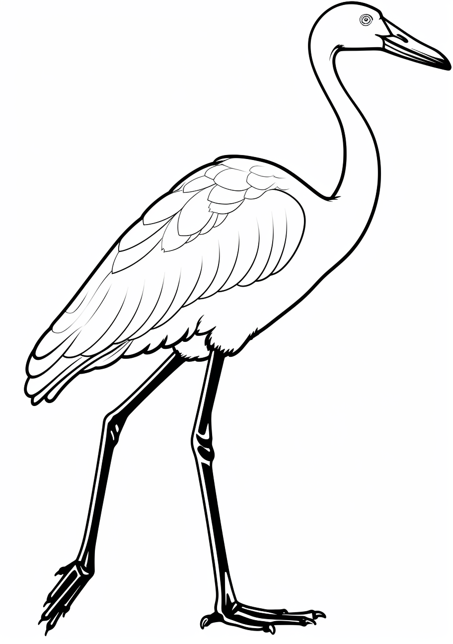 Famous bird coloring pages flamboyant flamingo