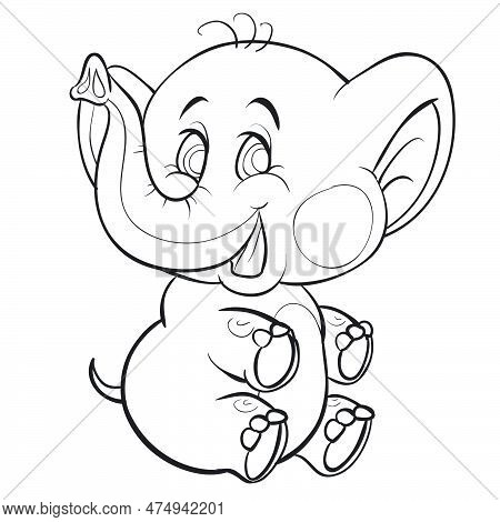 Sketch cute elephant vector photo free trial bigstock