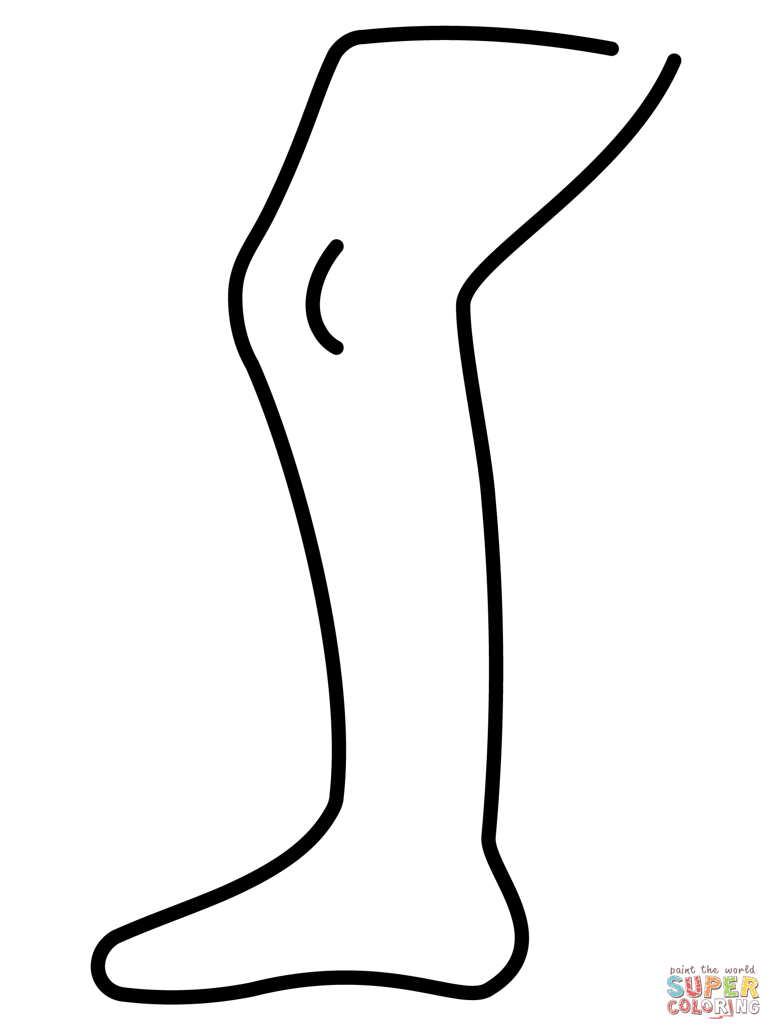 Leg emoji coloring page free printable coloring pages