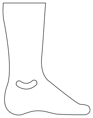 Leg coloring page free printable coloring pages