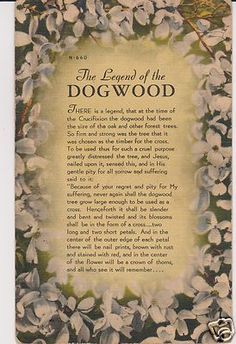 Printable legend of the dogwood tree