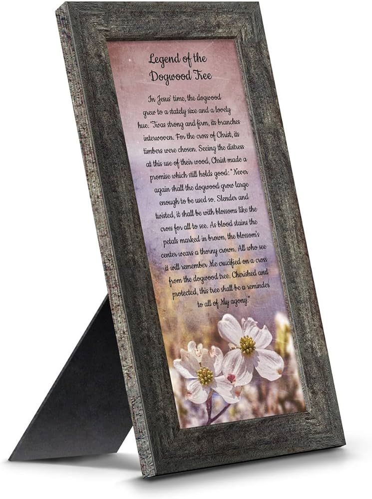 Crossroads home dãcor the legend of the dogwood tree easter home decor easter story of the crucifixion of christ christian easter decorations christian wall art gifts for women bw home