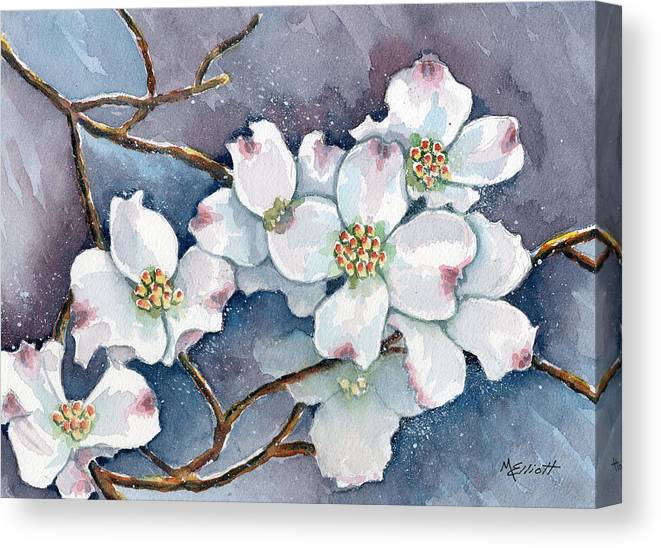 Legend of the dogwood canvas print canvas art by marsha elliott