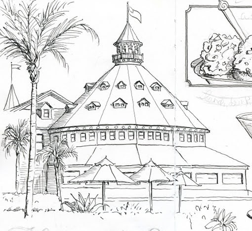 Hotel del coronado sketch