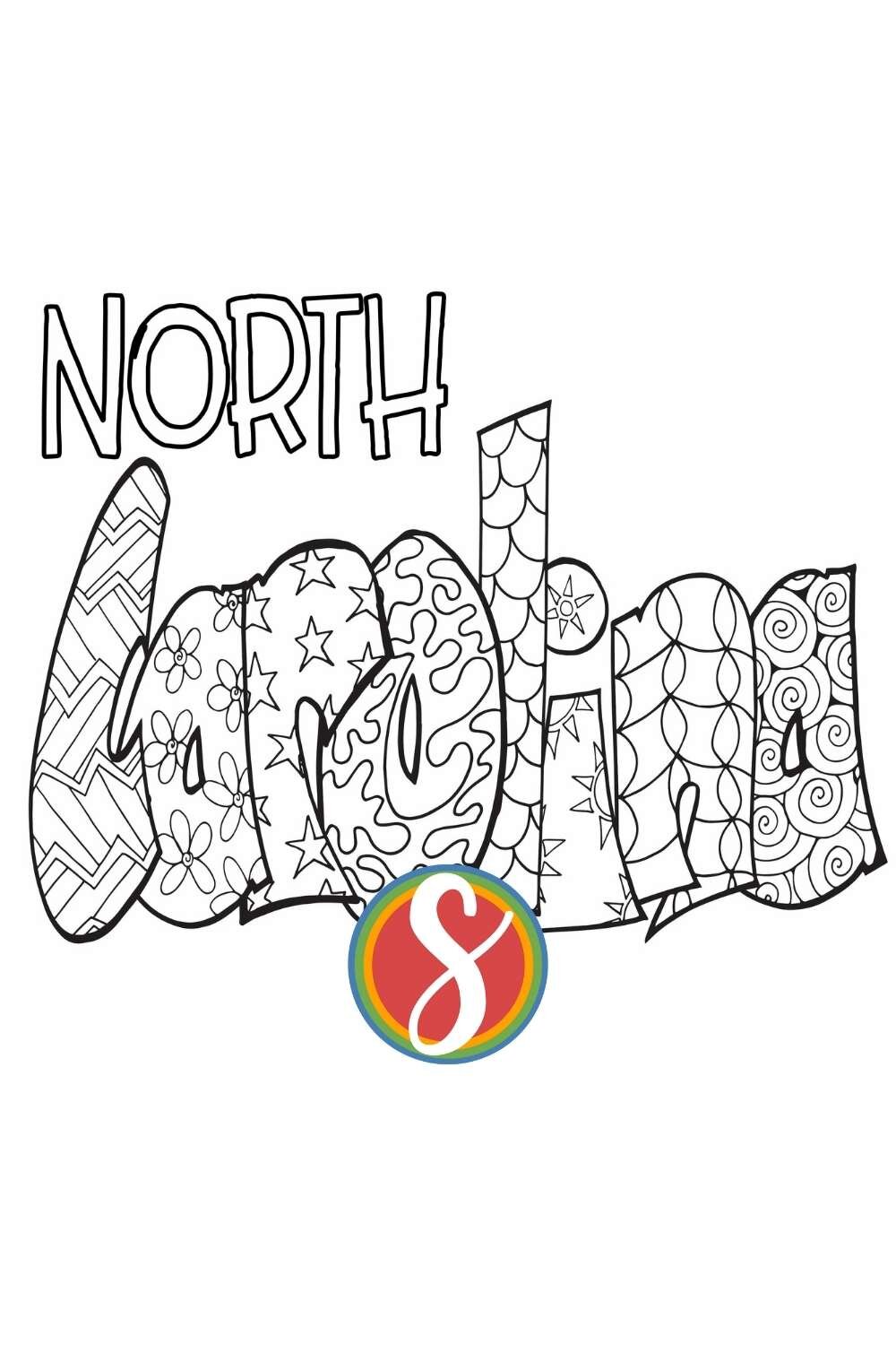 Free north carolina coloring pages â stevie doodles