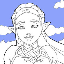 Zelda breath of the wild coloring pages