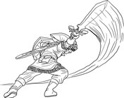 The legend of zelda coloring pages free coloring pages