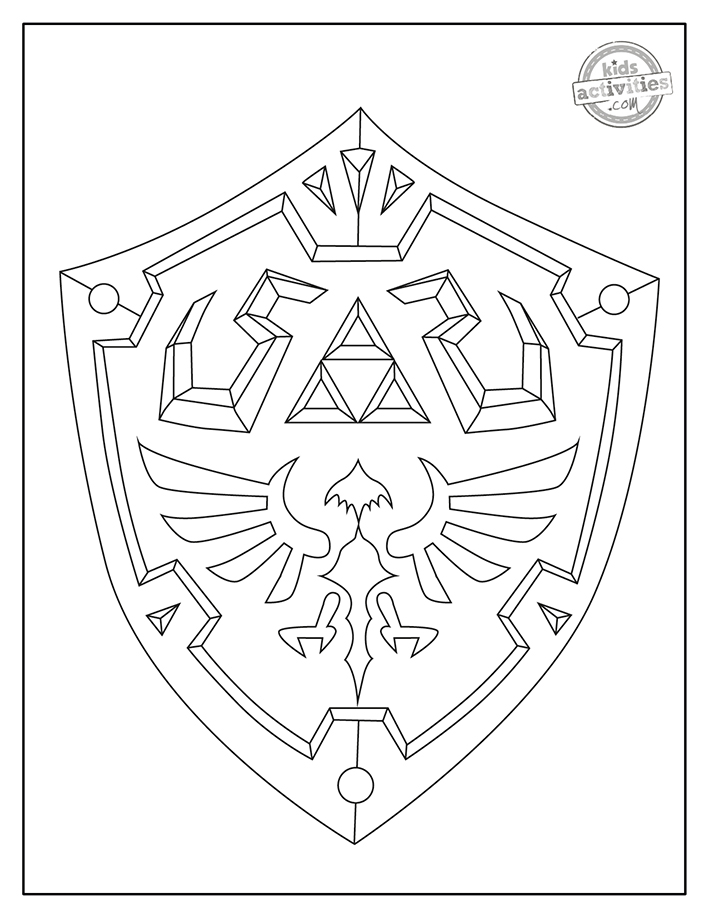 Free printable legend of zelda coloring pages kids activities blog