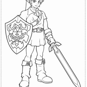 Zelda coloring pages printable for free download