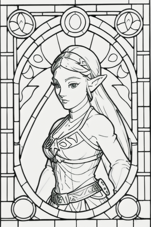 Made some zelda coloring pages for my niece you all are wele to them rstablediffusion