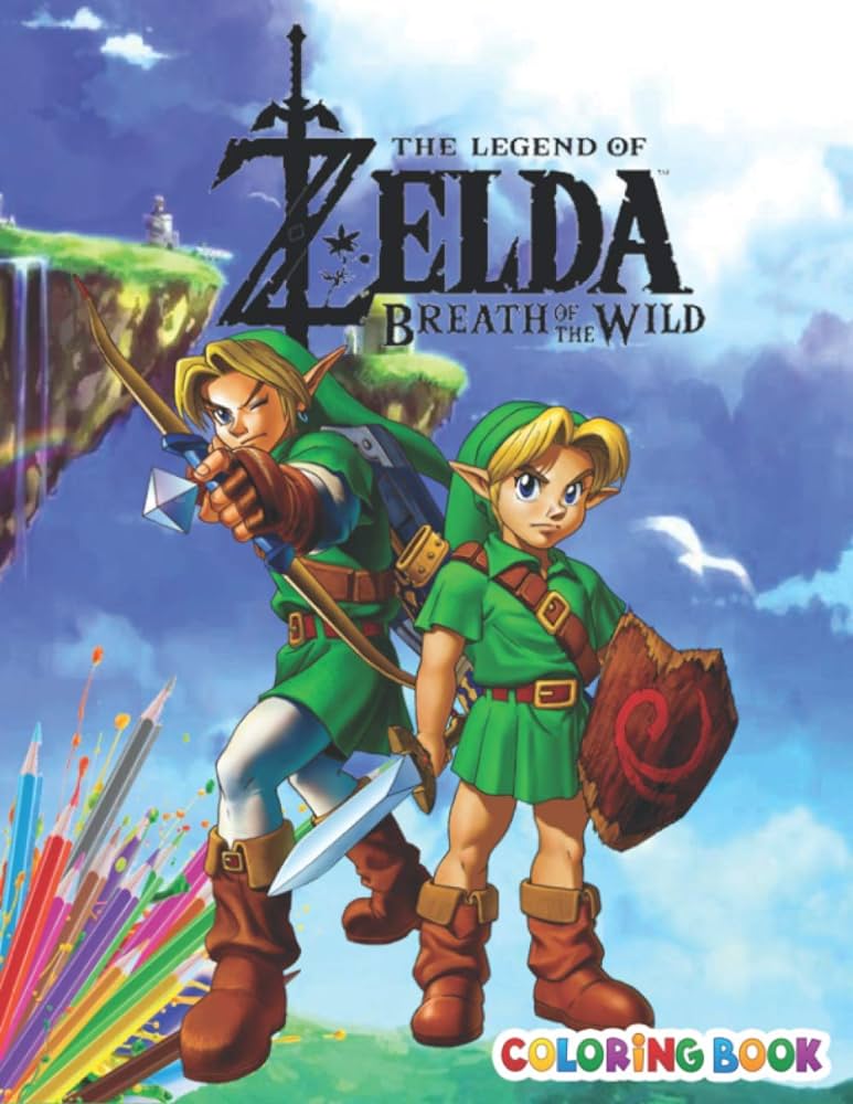 The legend of zelda coloring book impressive the legend of zelda colouring books for adults and