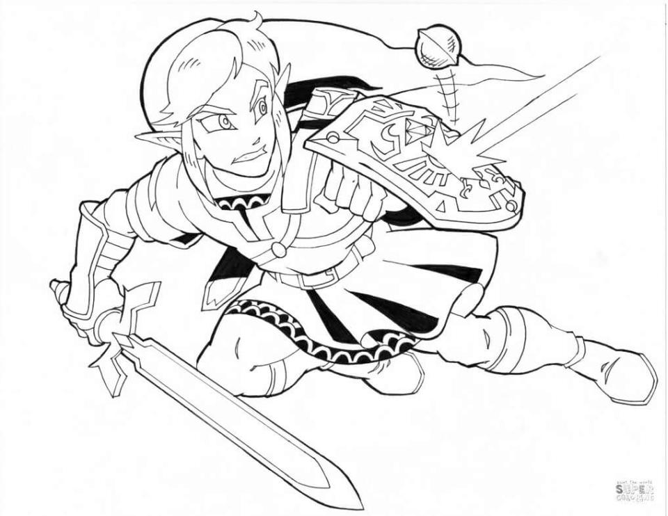 Get this zelda breath of the wild coloring pages btl