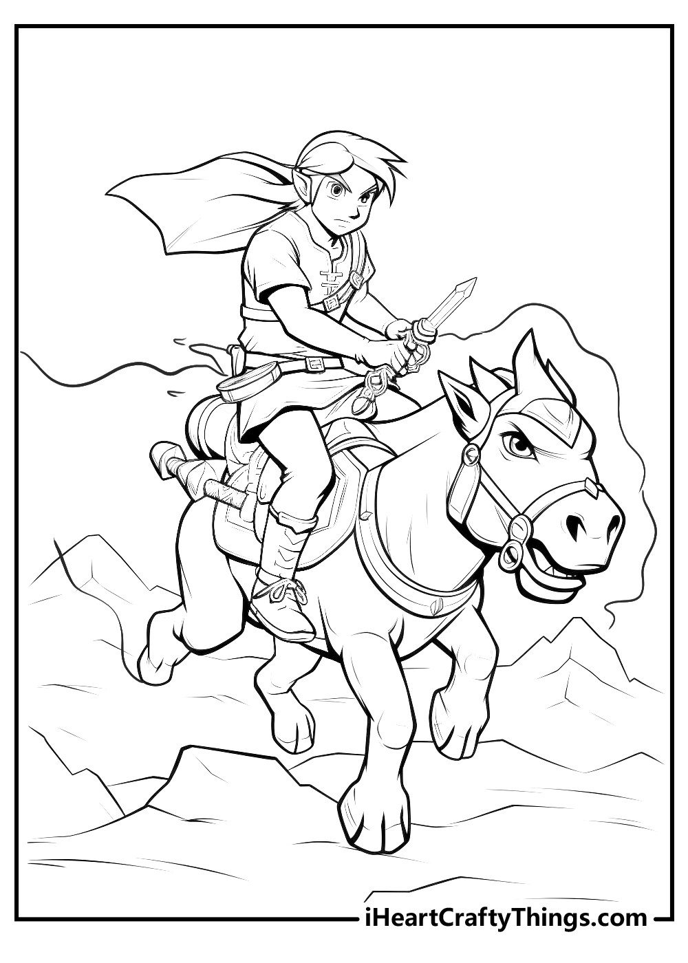 Printable zelda coloring pages updated