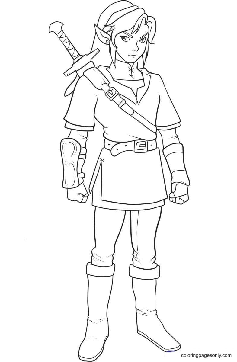 Zelda coloring pages printable for free download