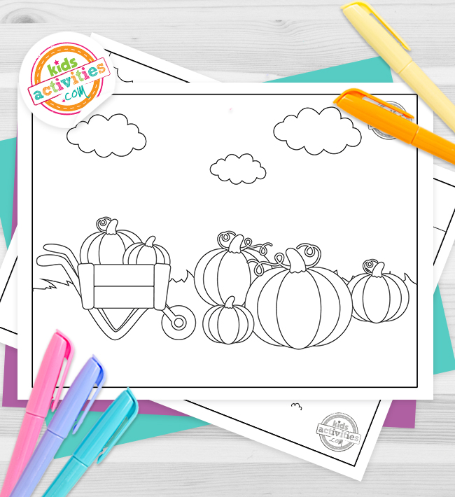 Free printable pumpkin patch coloring pages kids activities blog