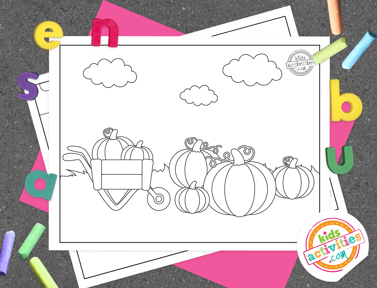 Free printable pumpkin patch coloring pages kids activities blog