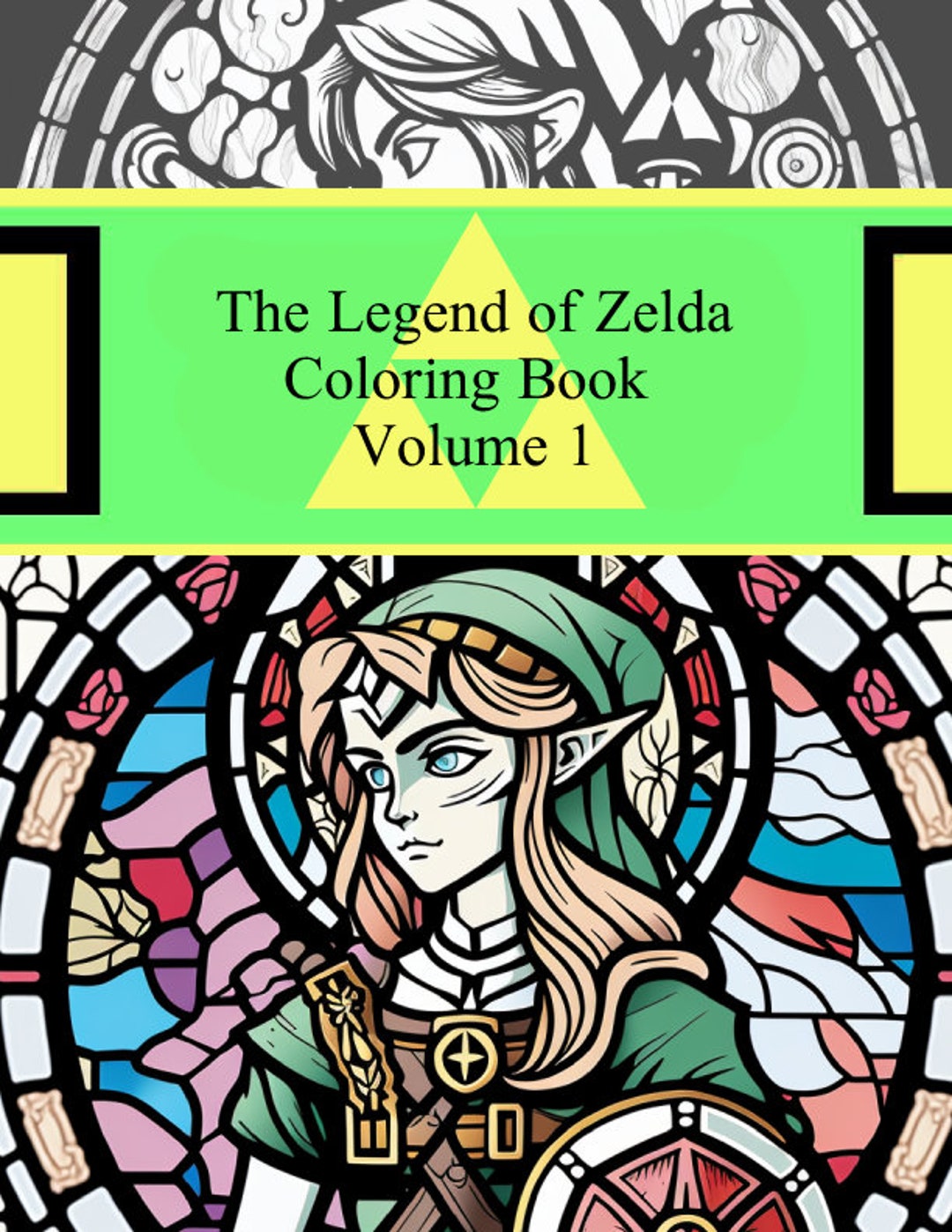 The legend of zelda coloring book and svg files for stickers page coloring book plus svg files digital download