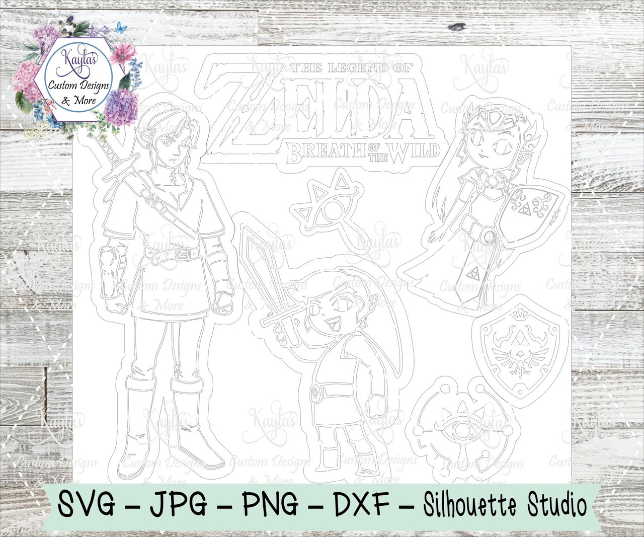 Zelda burst tumbler template digital download