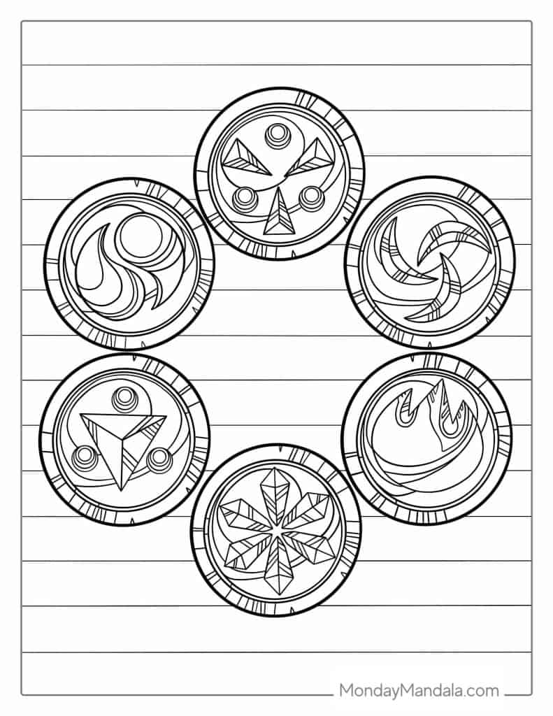 Zelda coloring pages free pdf printables