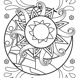 Sun coloring pages printable for free download