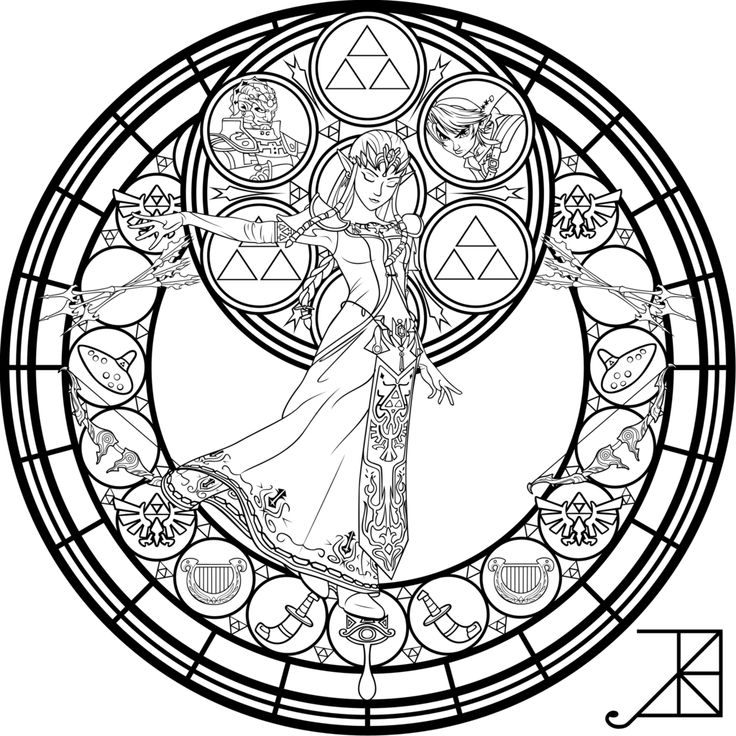 Stained glass zelda