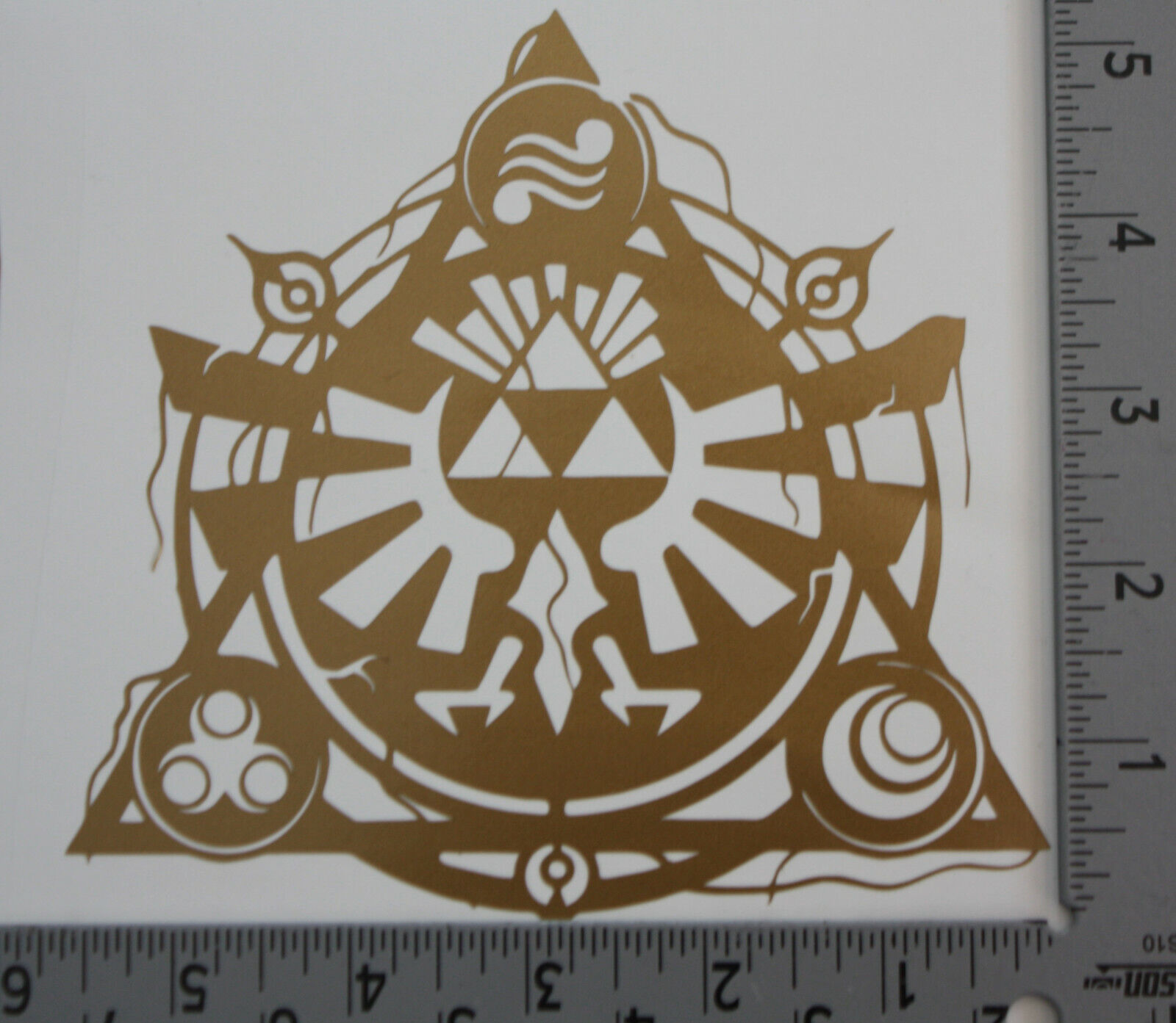 Zelda elaborate triforce video game decal sticker car window bumper sticker nes