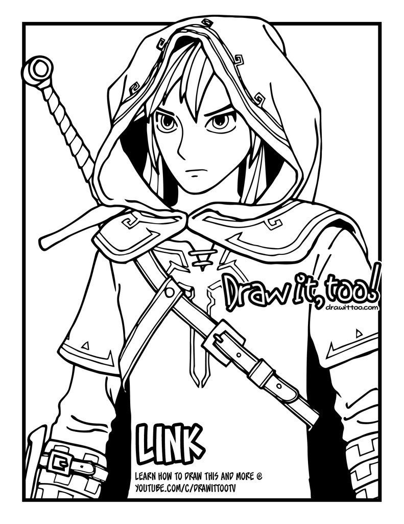 Legend of zelda coloring pages zelda coloring pages printable coloring page for kids