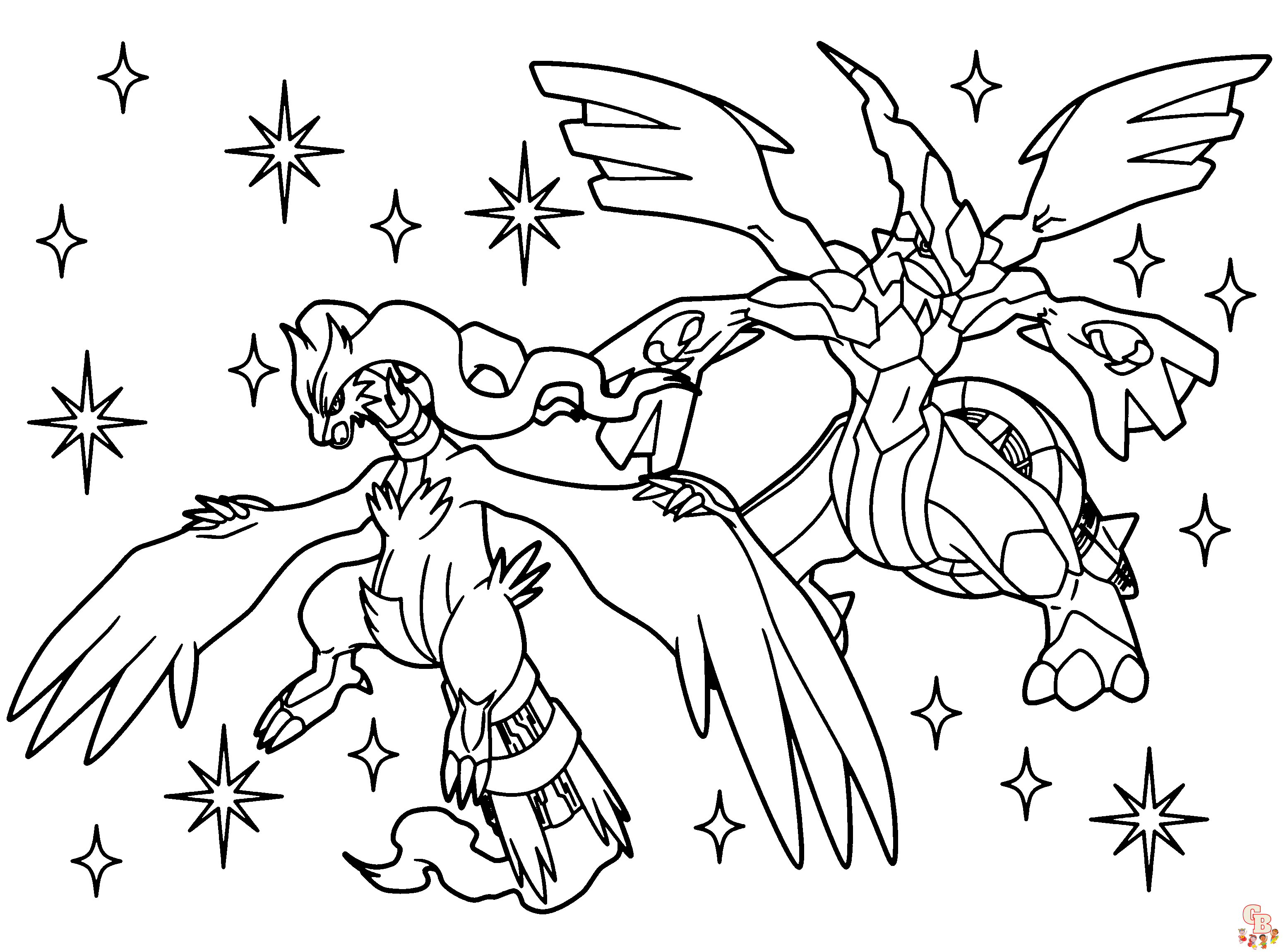 Discover the best zekrom and reshiram coloring pages for free