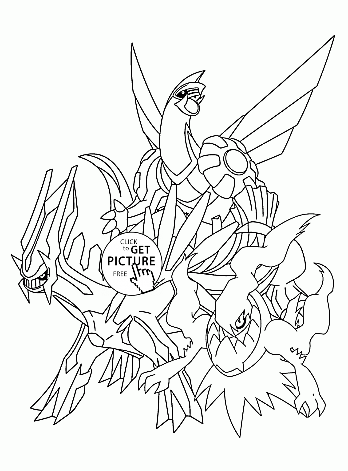 Legendary pokemon coloring pages for kids pokemon characters printables free