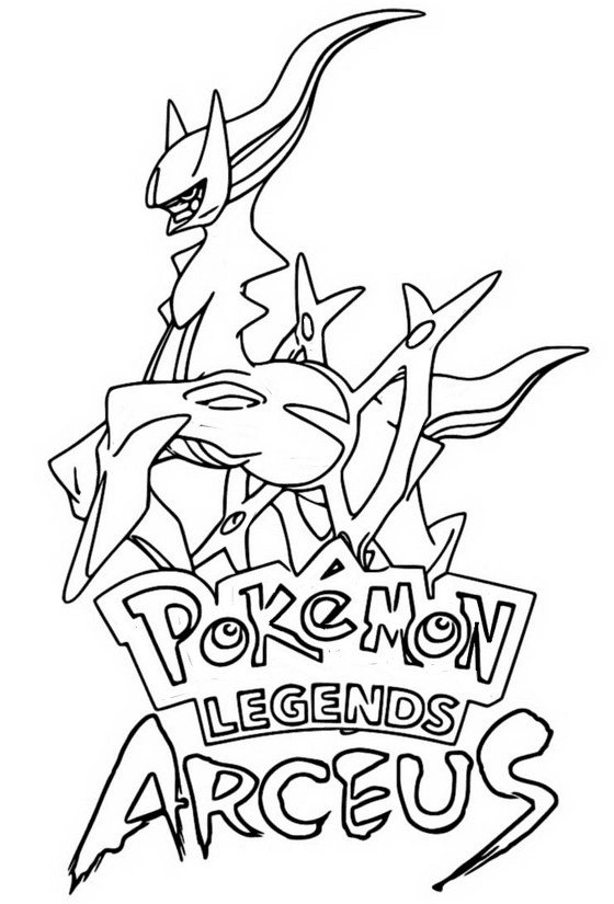 Legendary pokemon coloring pages