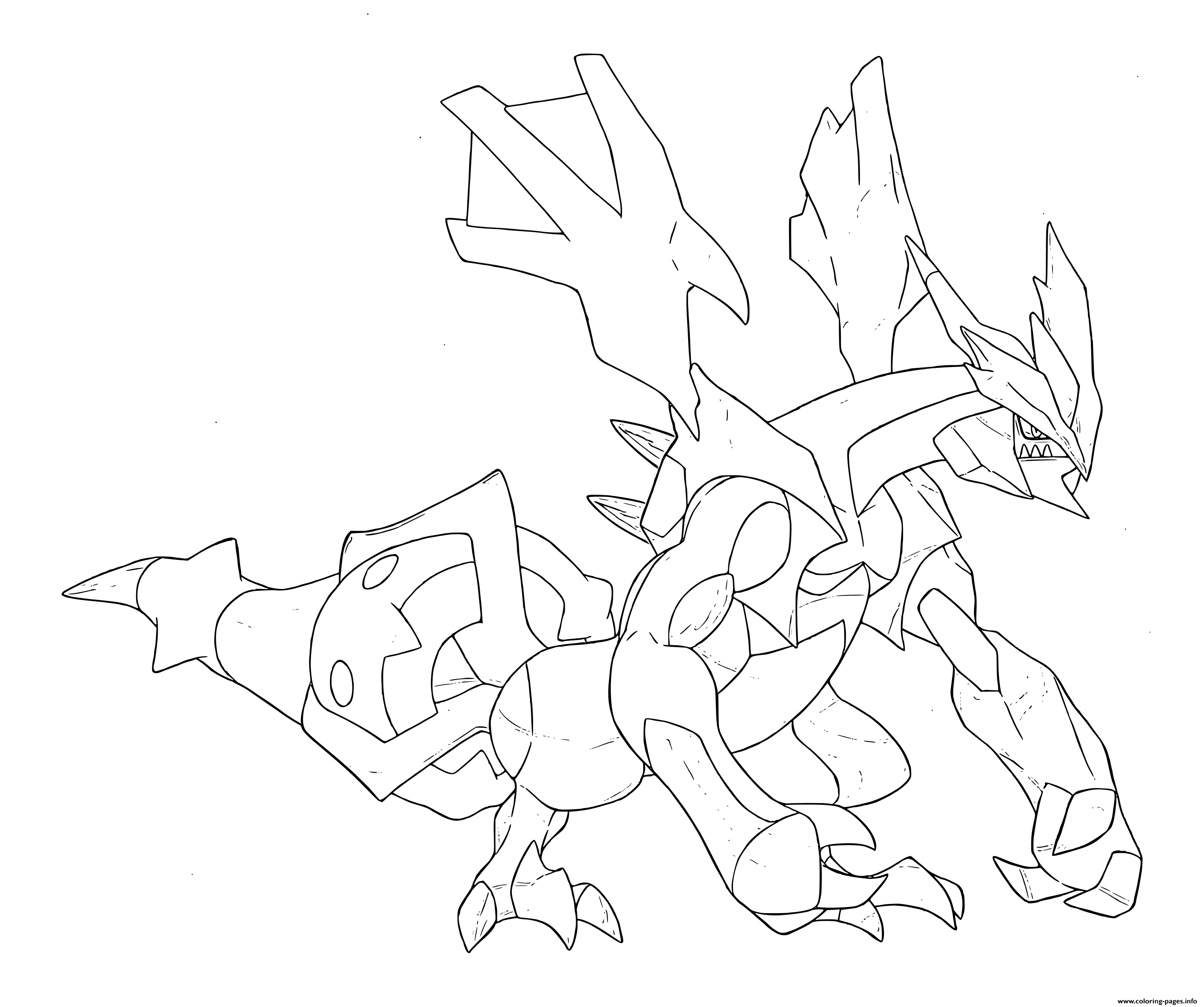 Pokemon legendary hd coloring page printable