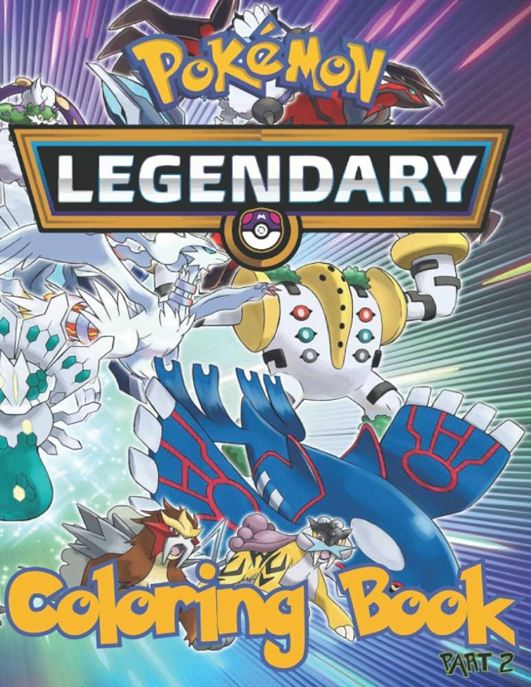 Legendary pokãmon coloring bookpart legendary pokãmon colouring pages for kidsboys and girls generation