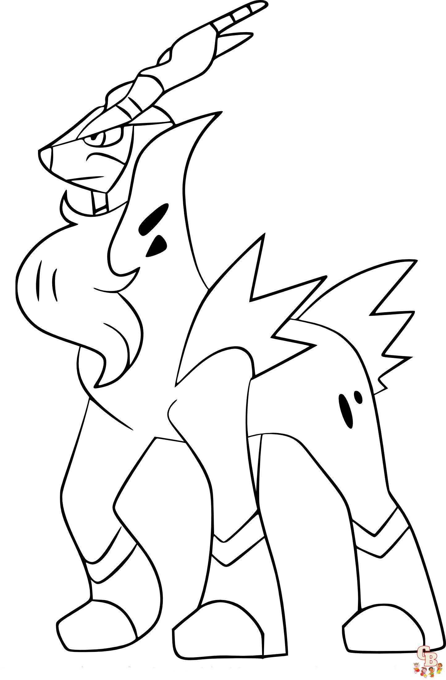 Engaging pokemon cobalion coloring pages for creative fun