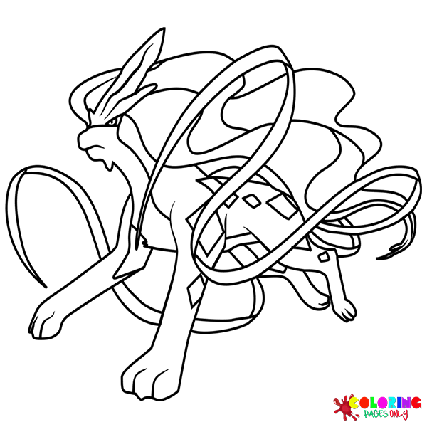 Legendary pokemon coloring pages