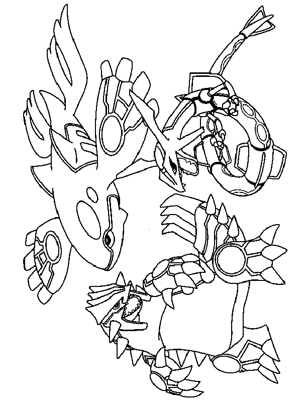 Printable legendary pokemon coloring pages