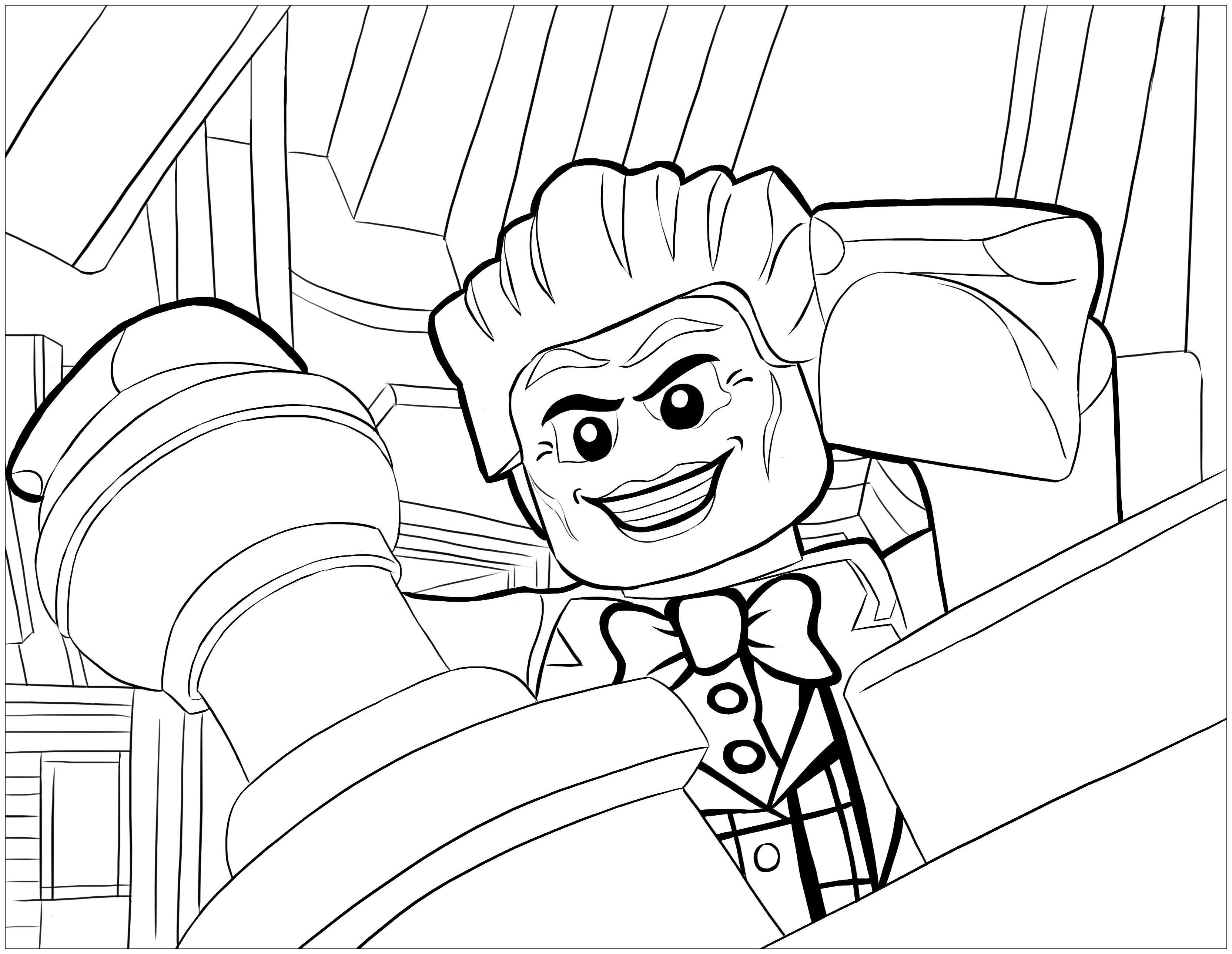 Lego batman coloring pages for kids