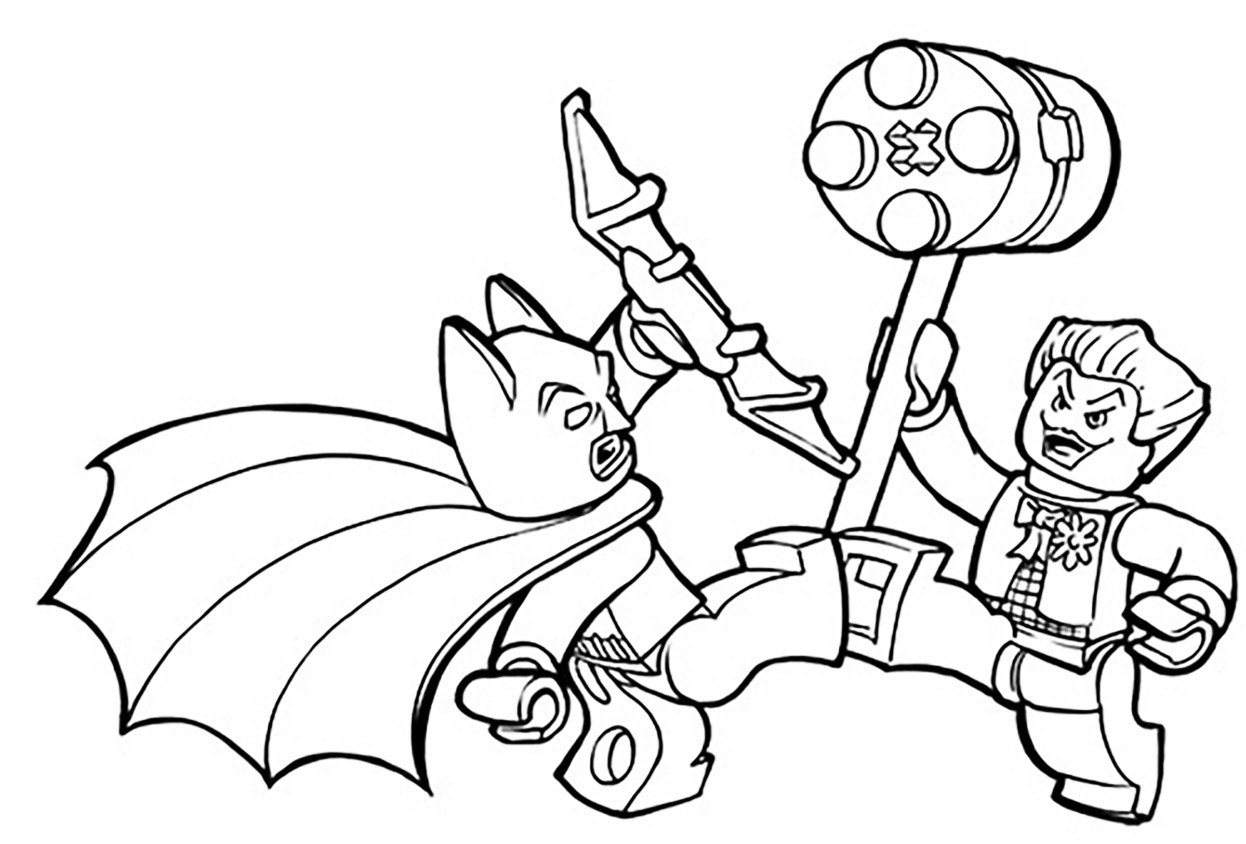 Lego batman coloring pages for kids