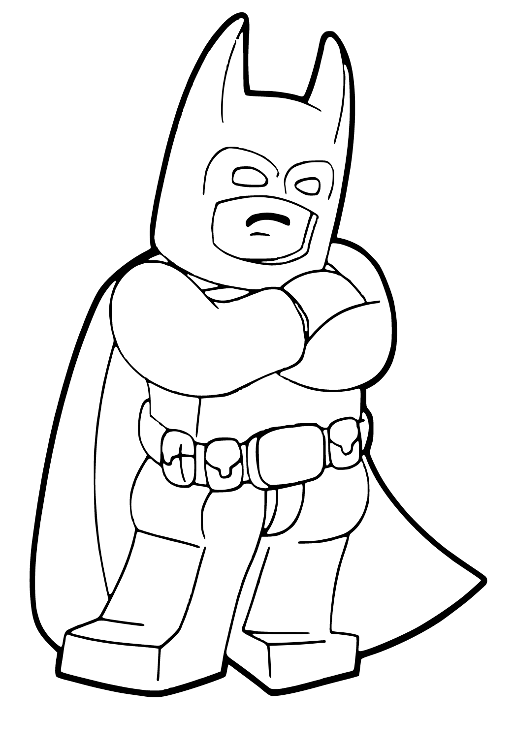 Free printable batman lego coloring page for adults and kids