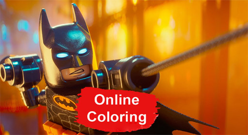 Lego batman coloring online pages