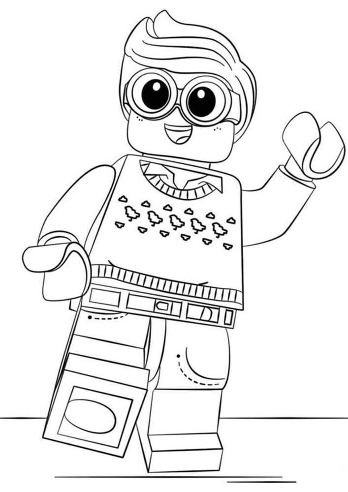 Free easy to print lego batman coloring pages