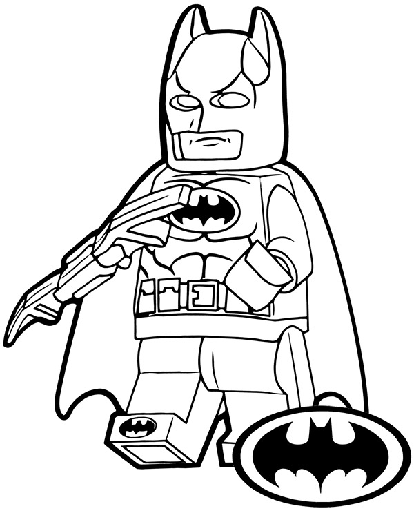 Lego batman printable coloring page sheet