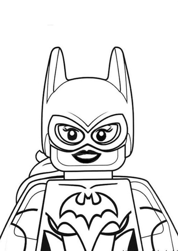 Free easy to print lego batman coloring pages