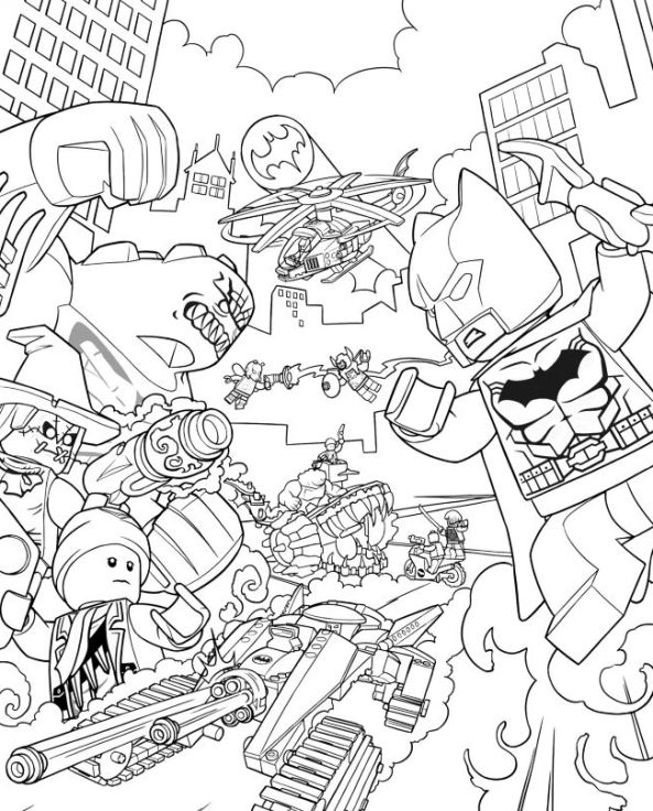 Lego batman coloring pages