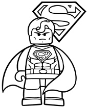 Lego batman printable coloring page sheet